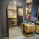 Modena arch leaner mirror gold 80 x 180cm