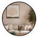 Modena round wall mirror black 120cm