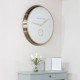 Baker and brown clock white/brass 72cm 