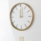 Baker and brown clock white/brass 72cm 