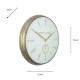 Baker and brown clock white/brass 72cm 