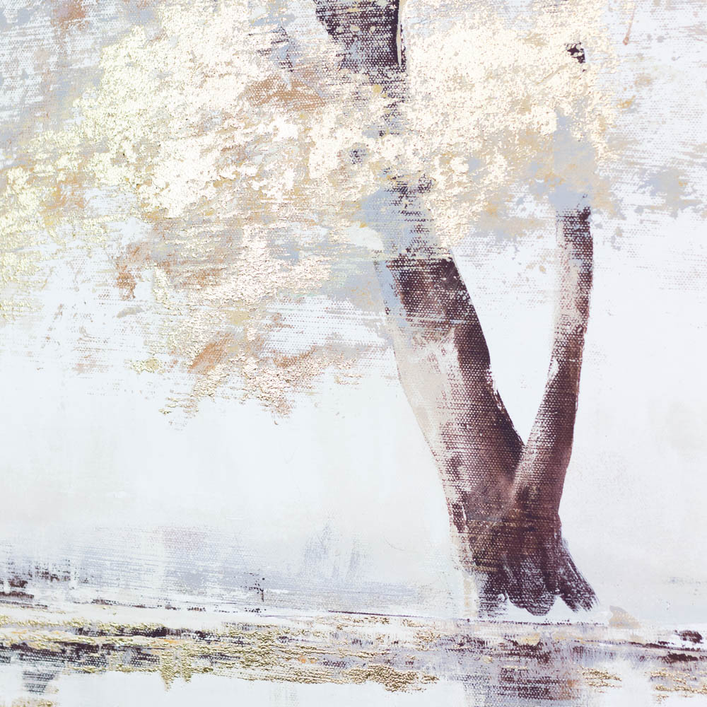 Framed canvas gilded oak 120 x 90cm