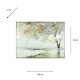 Framed canvas gilded oak 120 x 90cm