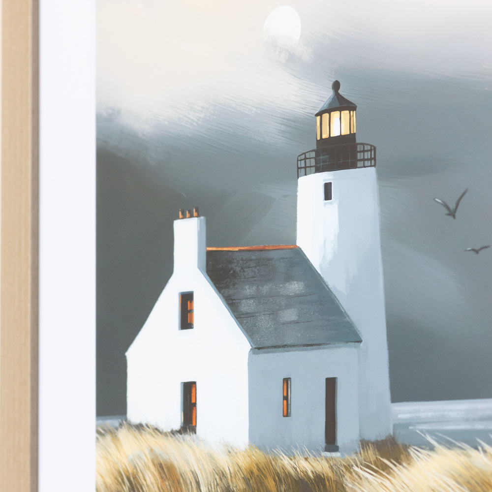 Framed canvas beyond the dunes 60 x 75cm 2 asst