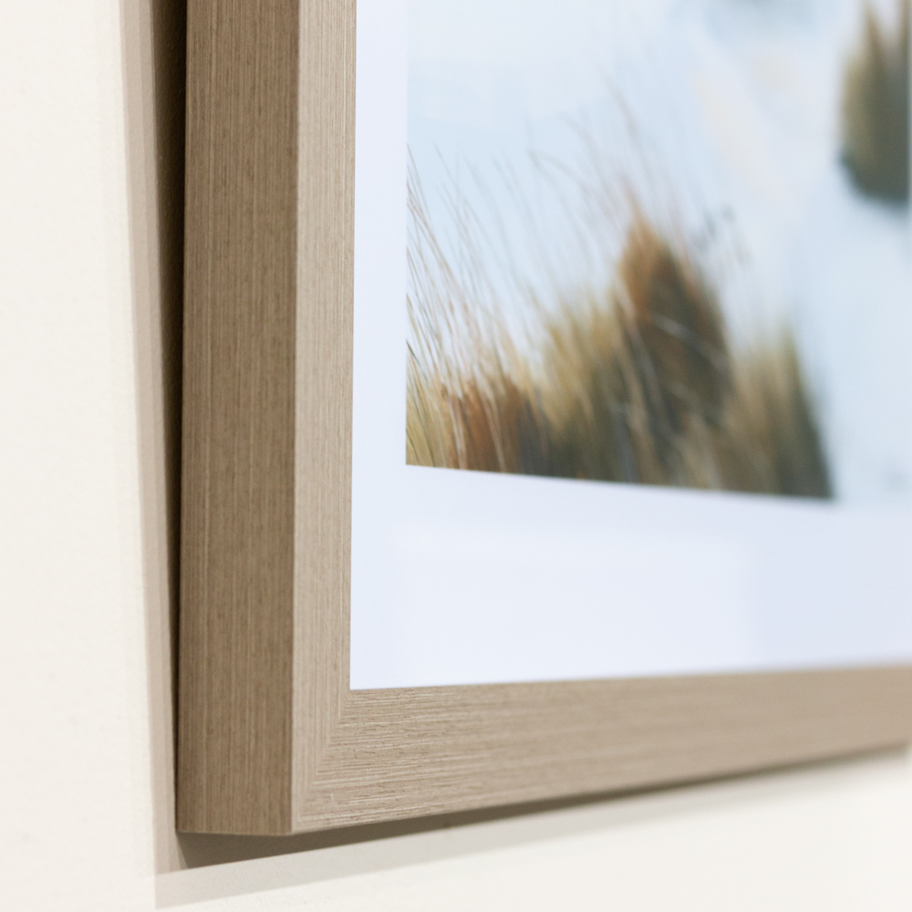 Framed canvas beyond the dunes 60 x 75cm 2 asst