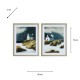 Framed canvas beyond the dunes 60 x 75cm 2 asst