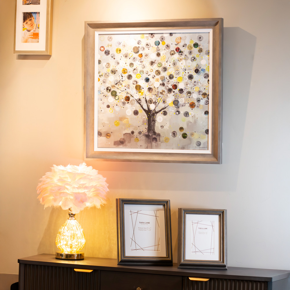 Framed print 3d watch tree 60 x 60cm