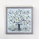 Framed print 3d watch tree 60 x 60cm