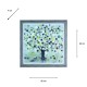 Framed print 3d watch tree 60 x 60cm