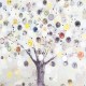 Framed print 3d watch tree 115 x 83 cm