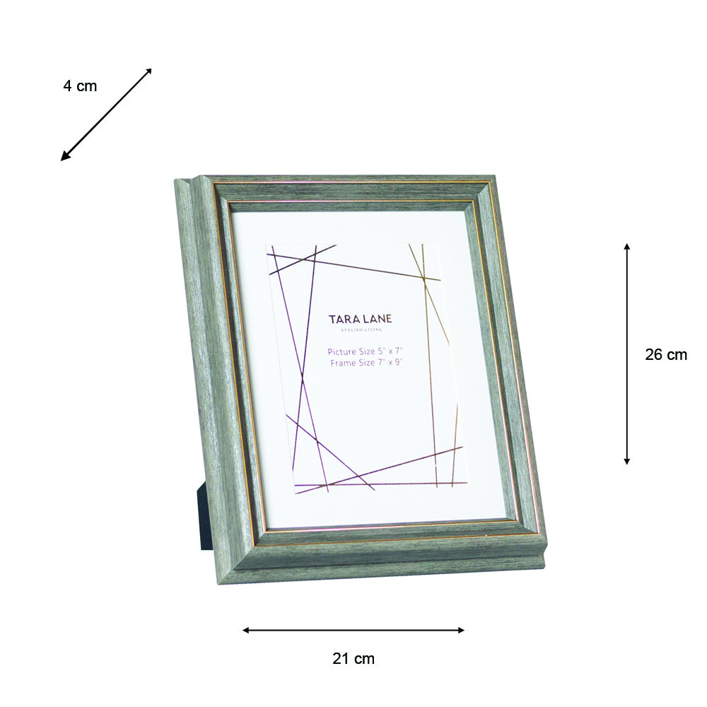 Gallery photo frame 5 x 7 gold ridge