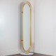 Rotating mirror w/hangers and marble base 175cm