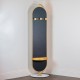 Rotating mirror w/hangers and marble base 175cm