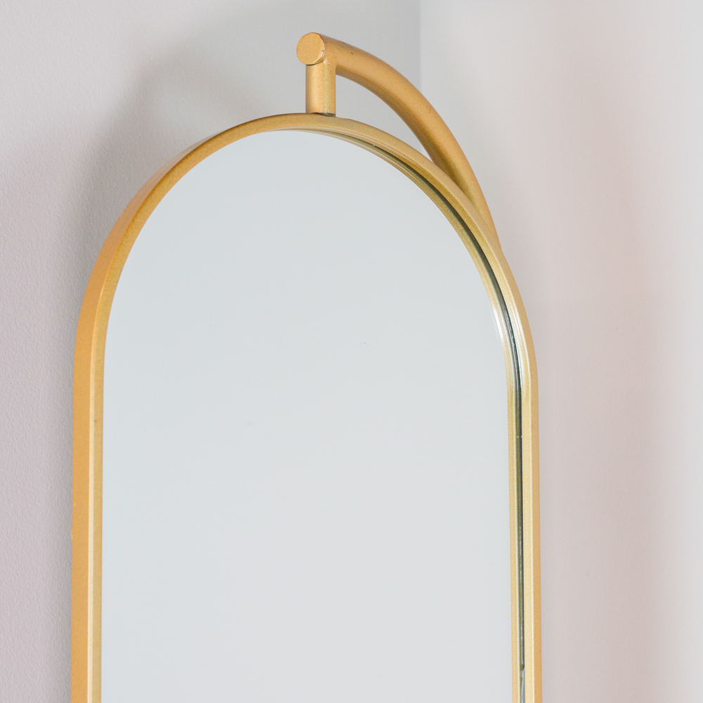 Rotating mirror w/hangers and marble base 175cm