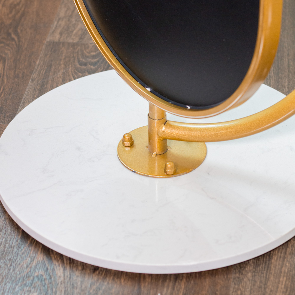 Rotating mirror w/hangers and marble base 175cm