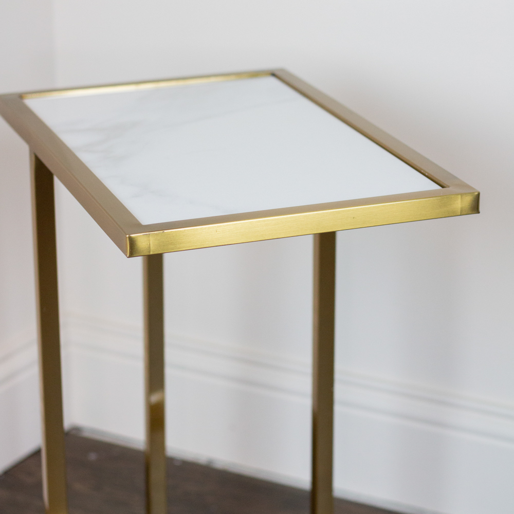 Vienna marble sofa table rectangle