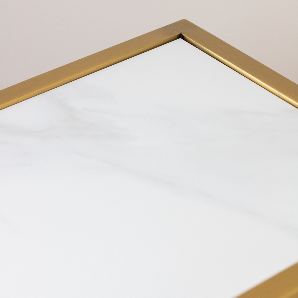 Vienna marble sofa table rectangle