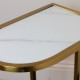 Vienna marble sofa table curved