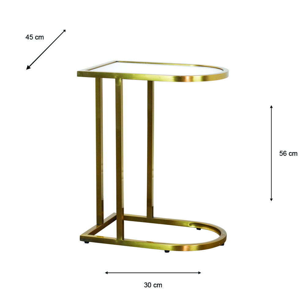 Vienna marble sofa table curved