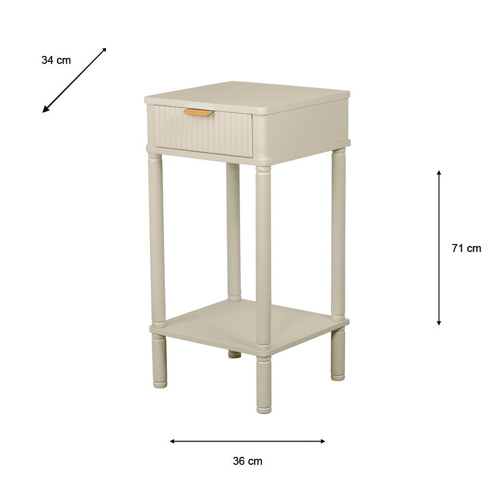 Parson 1 drawer accent table