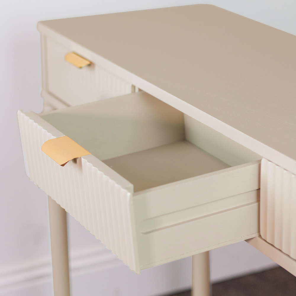 Parson 3 drawer console table