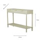 Parson 3 drawer console table