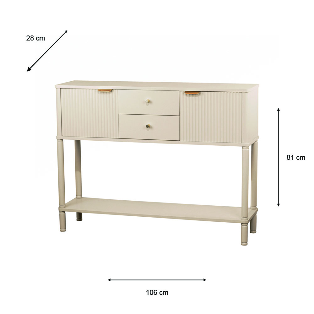 Parson 2 door 2 drawer console table