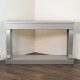 Scroll console table mink 130cm