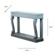 Scroll console table ant mirror mink 120cm