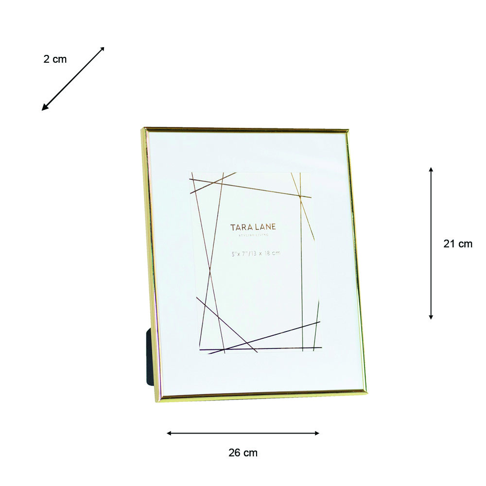 Lisa photo frame gold 5 x 7