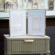 Lisa folding photo frame gold 4 x 6