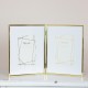 Lisa folding photo frame gold 4 x 6