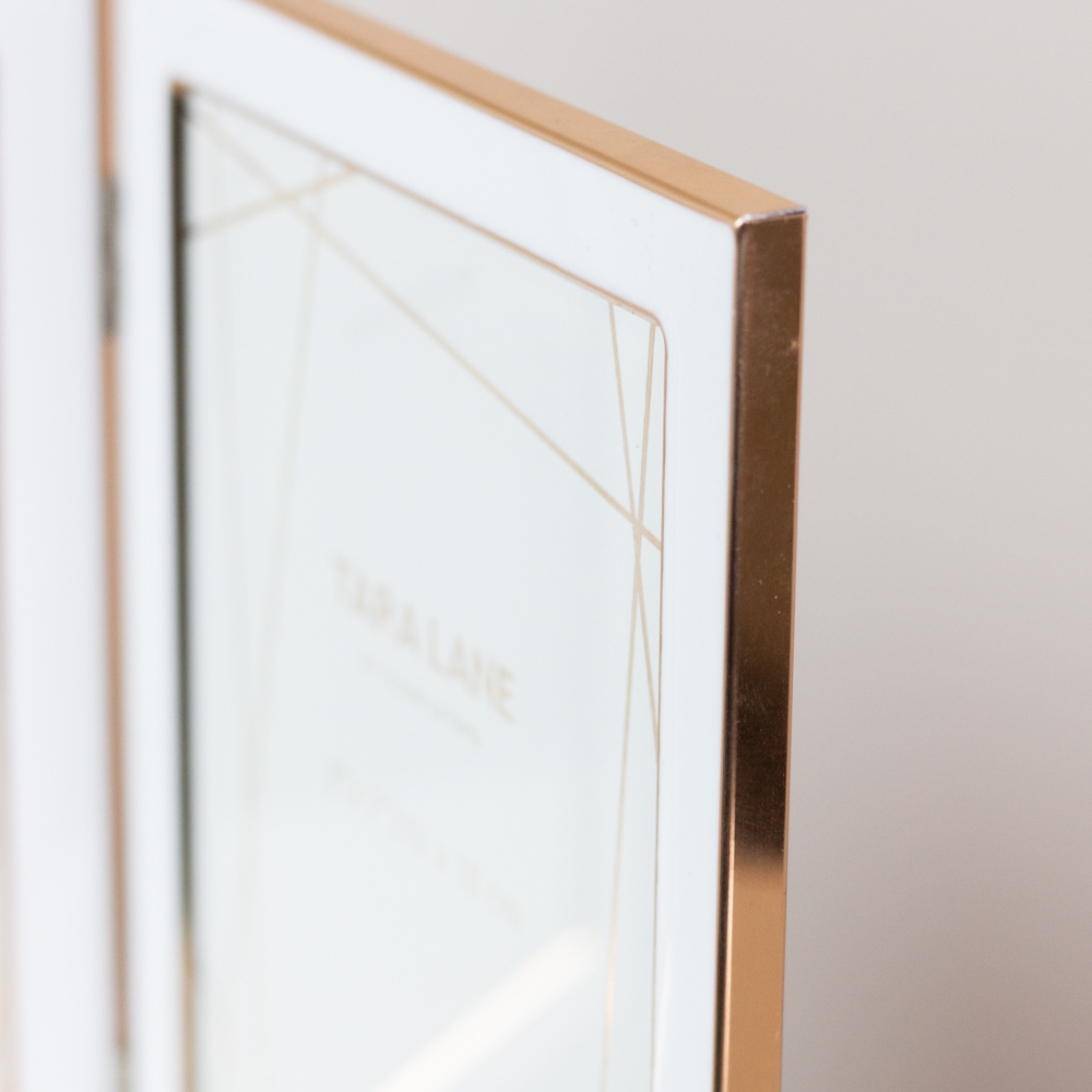 Lisa folding photo frame gold 4 x 6