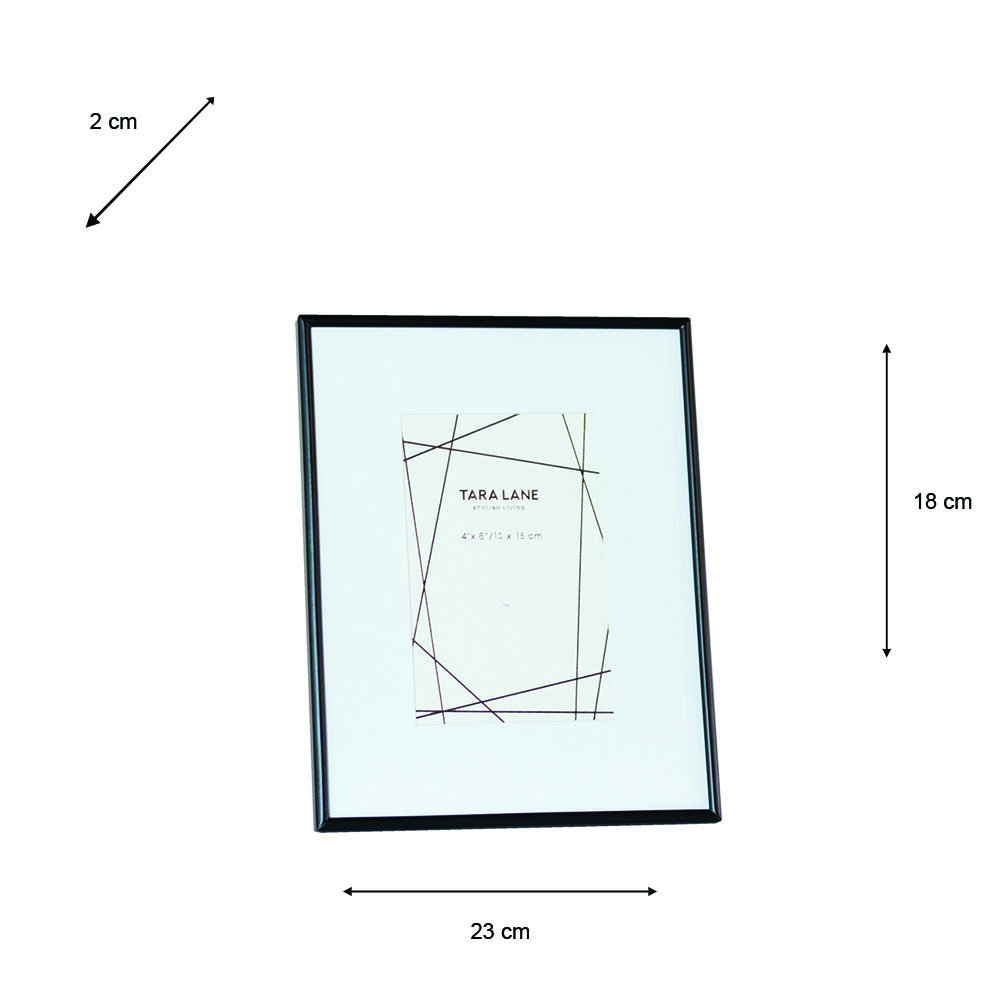 Lisa photo frame black 4 x 6