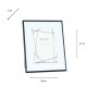 Lisa photo frame black 5 x 7
