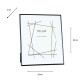 Lisa photo frame black 8 x 10