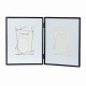 Lisa folding photo frame black 4 x 6