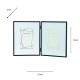 Lisa folding photo frame black 4 x 6