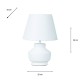 Chloe ceramic bedside lamp 36cm