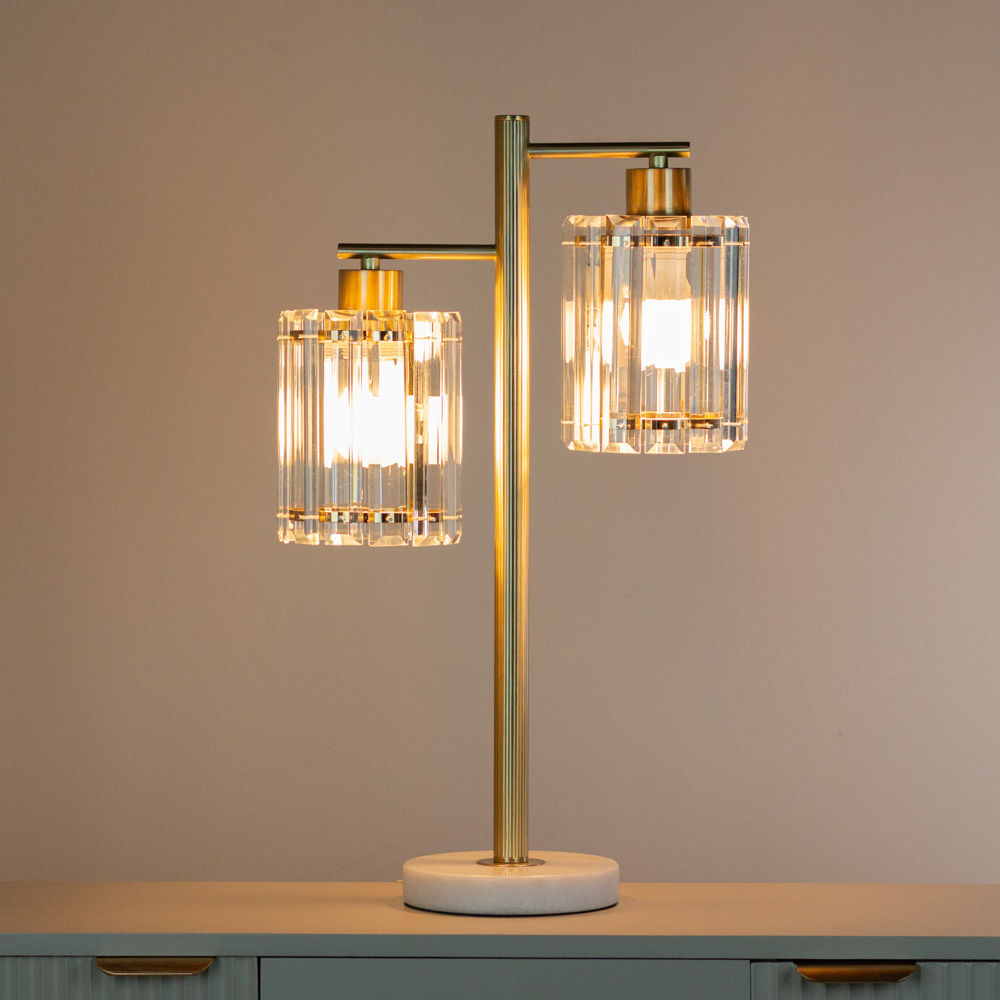 Callie crystal table lamp