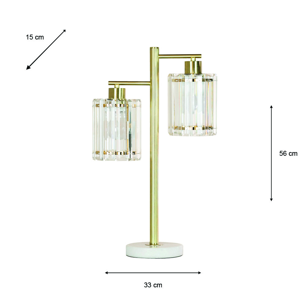 Callie crystal table lamp