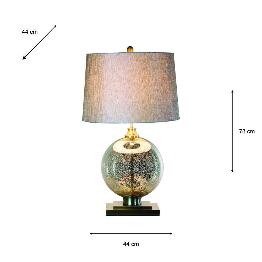 Mya table lamp mercury