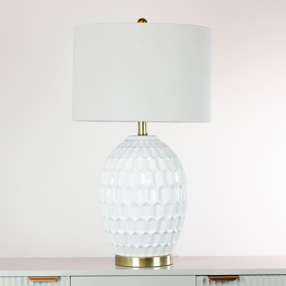 Gemma ceramic lamp natural