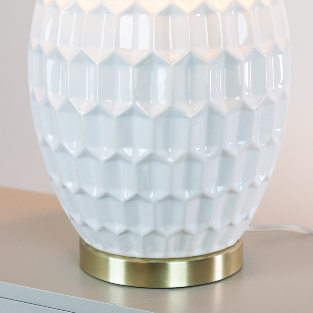 Gemma ceramic lamp natural