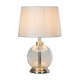 Bella glass lamp silver 45cm