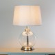 Bella glass lamp silver 45cm