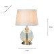 Bella glass lamp silver 45cm