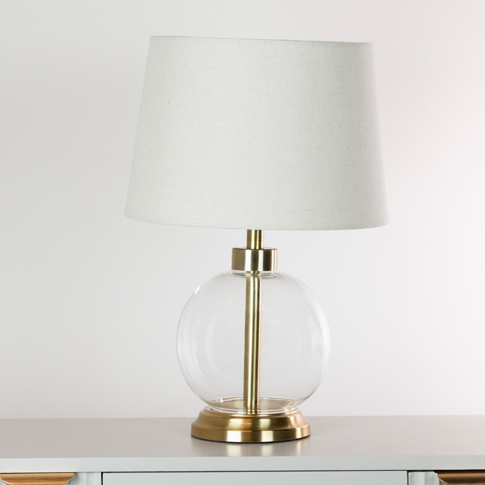 Bella glass lamp gold 45cm