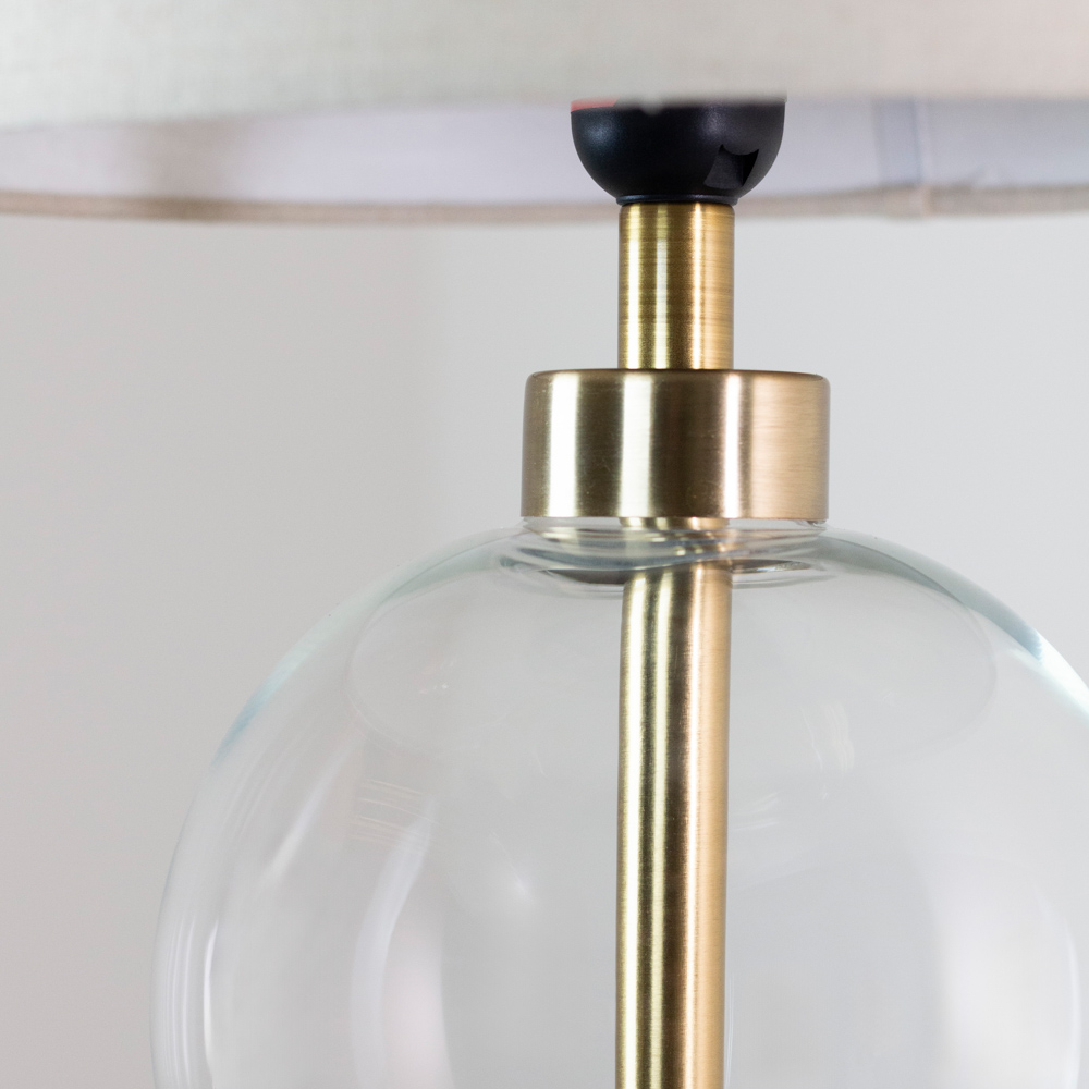 Bella glass lamp gold 45cm
