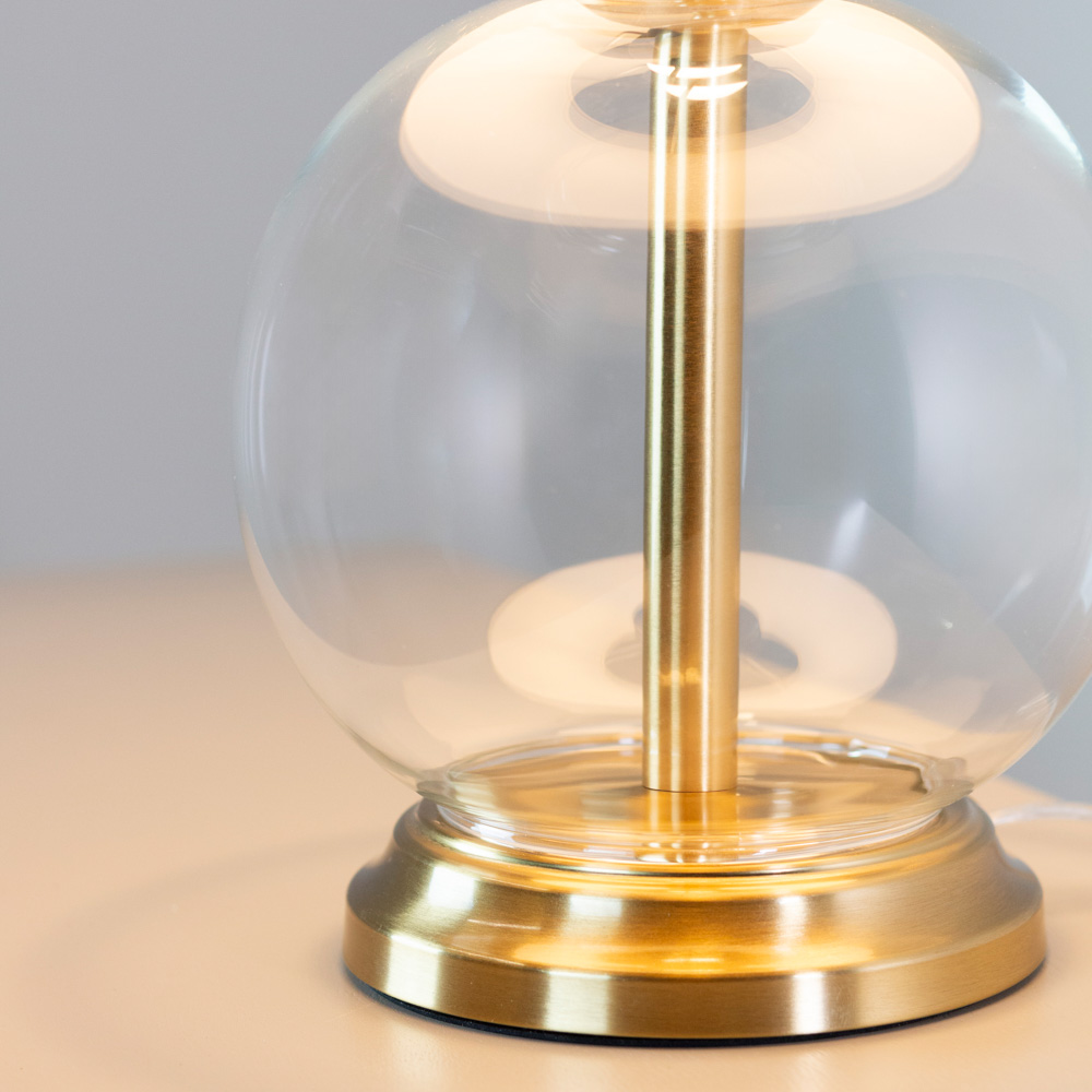 Bella glass lamp gold 45cm